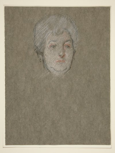 Cabeza de anciana para Coronación de Edw. VII de Edwin Austin Abbey