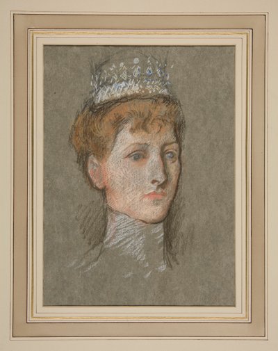 Cabeza de la Princesa de Gales (Queen Mary) de Edwin Austin Abbey