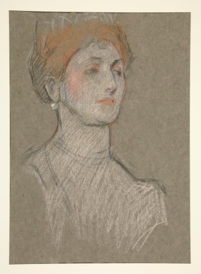 Cabeza de mujer, Coronación de Eduardo VII. de Edwin Austin Abbey