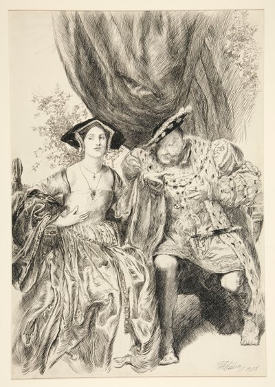Enrique y Ana Bolena. Rey Henry: de Edwin Austin Abbey