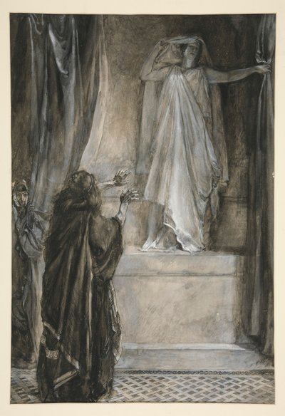 Hermione - Acto V, Escena III, El Invierno de Edwin Austin Abbey