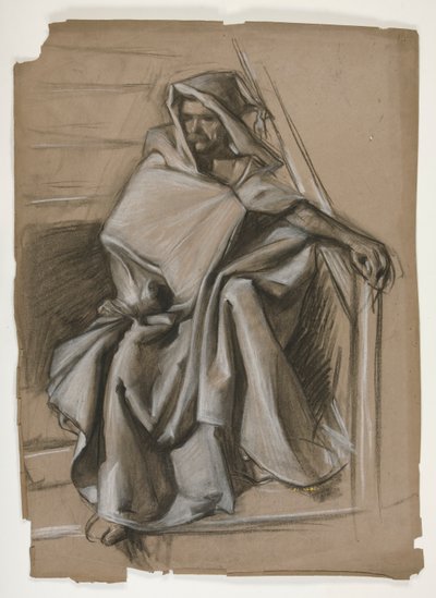 Serie Santo Grial. Estudio de figuras encapuchadas. de Edwin Austin Abbey