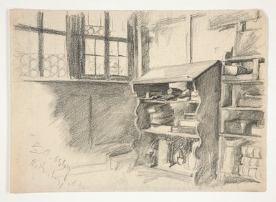 Estudio interior: Rothenburg de Edwin Austin Abbey