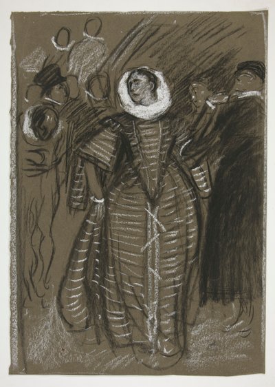 Katharina, Acto I, Escena I, La fierecilla domada de Edwin Austin Abbey
