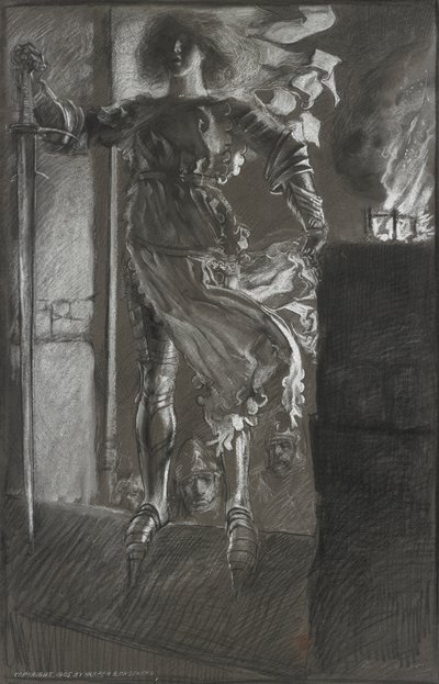La Pucelle, del rey Enrique VI, Parte I, acto 3, escena 2 de Edwin Austin Abbey