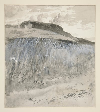 Paisaje - Campos de Edwin Austin Abbey