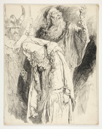 Lear con Cordelia muerta en sus brazos, Acto V, Escena III, El Rey Lear de Edwin Austin Abbey