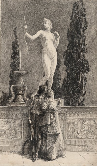 Lorenzo y Jéssica: de Edwin Austin Abbey