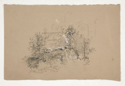 Jardín cubierto (?) Cementerio (?) de Edwin Austin Abbey
