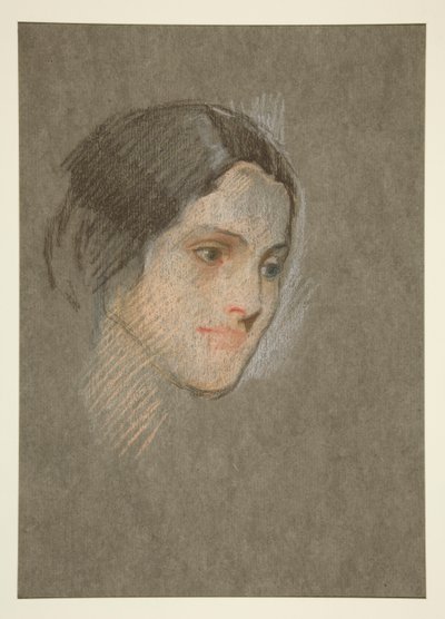 Retrato de una mujer no identificada de Edwin Austin Abbey