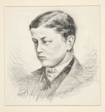 Retrato de un joven no identificado de Edwin Austin Abbey