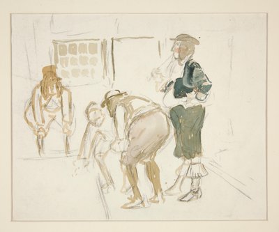 estudio probable de de Edwin Austin Abbey