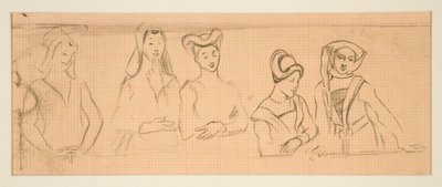 Boceto para de Edwin Austin Abbey