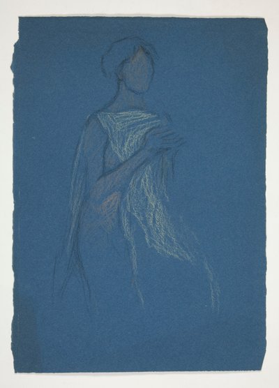 Boceto de una mujer: ¿estudio de vestuario para una obra de teatro? de Edwin Austin Abbey