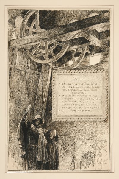 Canción, del Acto III, Escena ii, Mercader de Venecia de Edwin Austin Abbey