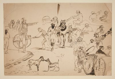 escena de la calle de Edwin Austin Abbey