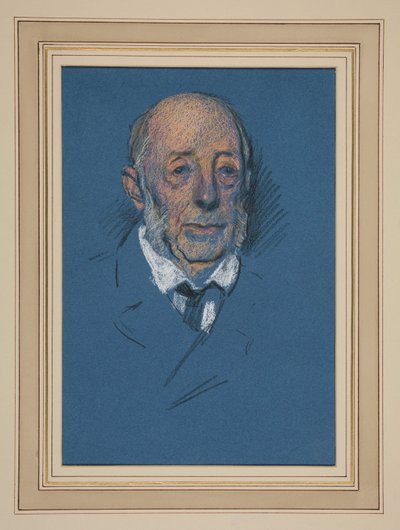 Estudiar. Anciano para coronación de Edwin Austin Abbey