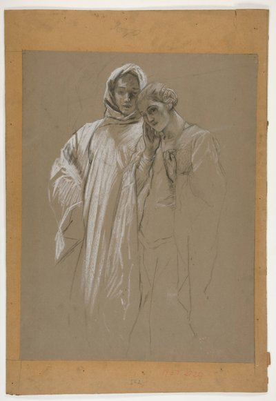 Estudiar. Hombre y mujer de Edwin Austin Abbey