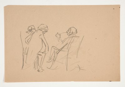 Estudio para .1207 - ilustración para Oliver Goldsmith de Edwin Austin Abbey