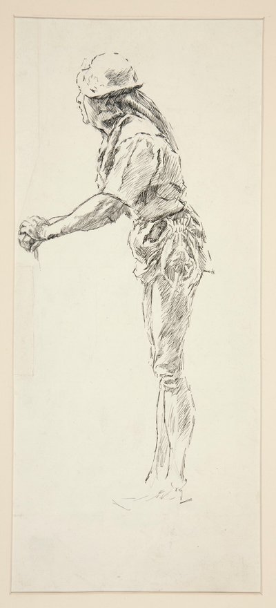 Estudio para aburrida, del amor de Edwin Austin Abbey