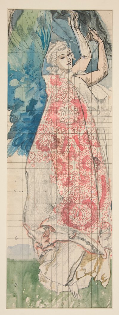 Estudio para Louis Comfort Tiffany de Edwin Austin Abbey