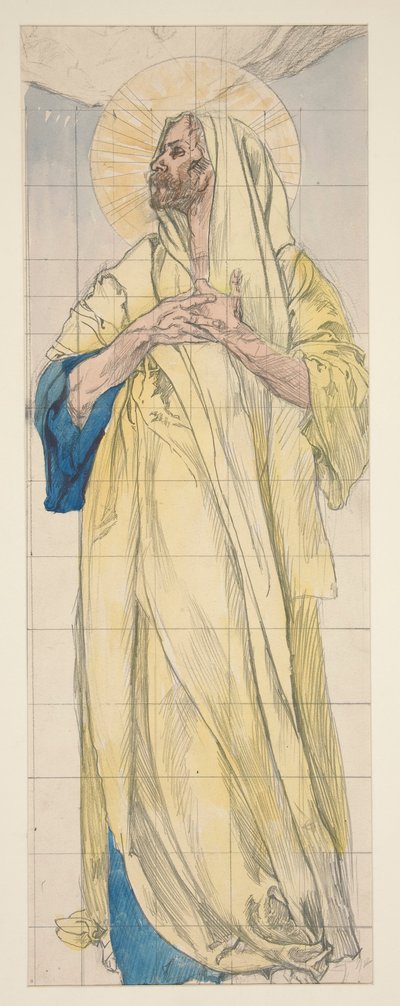 Estudio para Louis Comfort Tiffany de Edwin Austin Abbey