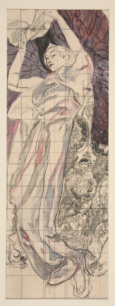Estudio para Louis Comfort Tiffany de Edwin Austin Abbey
