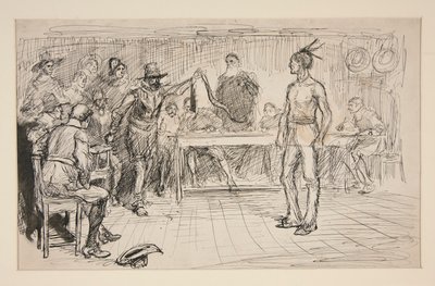 Estudio para Miles Standish de Edwin Austin Abbey