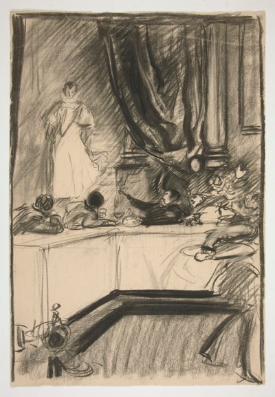 Estudio para Petruchio y Katharina de Edwin Austin Abbey