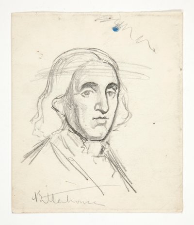 Estudio para Rittenhouse: boceto de mural para el edificio del capitolio estatal en Harrisburg, Pensilvania, 1902-1911 (completado por John Singer Sargent) de Edwin Austin Abbey