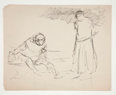 Estudio para una obra de Shakespeare no identificada de Edwin Austin Abbey