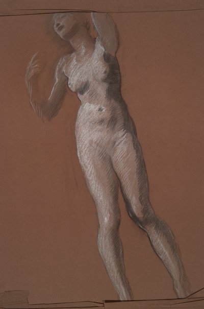 Estudio para figura de 3 pm en de Edwin Austin Abbey