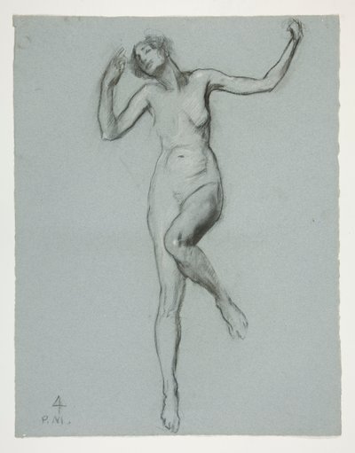 Estudio para figura de 4 pm en de Edwin Austin Abbey