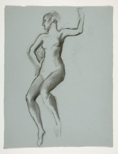 Estudio para figura de 4 pm en de Edwin Austin Abbey
