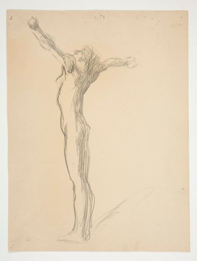 Estudio para la figura de las 6 am para de Edwin Austin Abbey