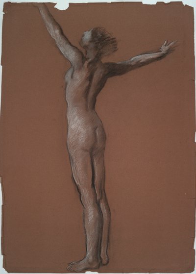 Estudio para la figura de las 6 am en de Edwin Austin Abbey