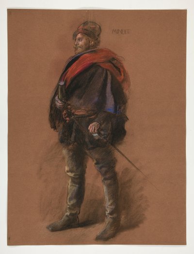 Estudio para figura del Capitán Peter Minuit en de Edwin Austin Abbey