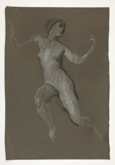 Estudio para la figura de las 12 del mediodía en de Edwin Austin Abbey