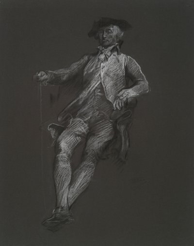 Estudio para la figura de John Dickinson, en de Edwin Austin Abbey