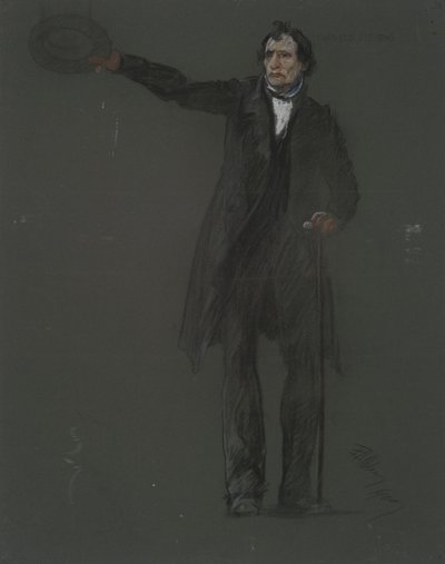 Estudio para la figura de Thaddeus Stevens, en de Edwin Austin Abbey