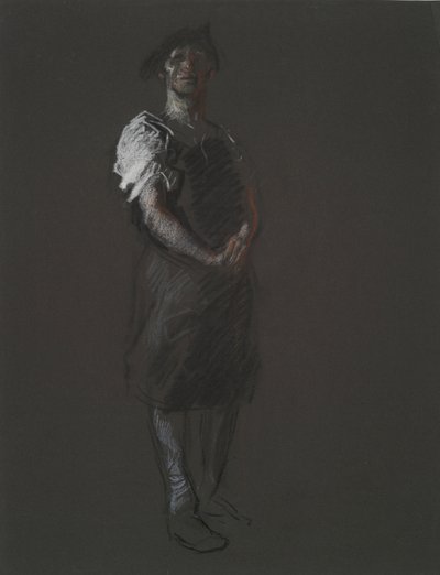 Estudio para la figura de un Obrero, en de Edwin Austin Abbey