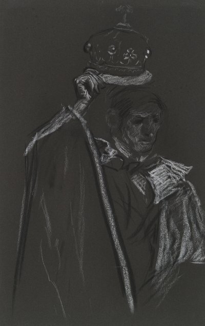 Estudio de pares para la coronación de Eduardo VII de Edwin Austin Abbey