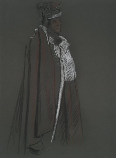 Estudio de pares para la coronación de Eduardo VII de Edwin Austin Abbey