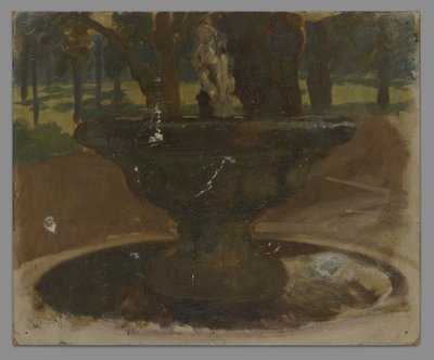 estudio de una fuente de Edwin Austin Abbey
