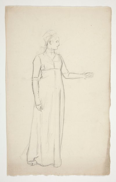 estudio de una mujer de Edwin Austin Abbey