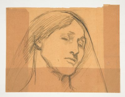 estudio de una mujer de Edwin Austin Abbey
