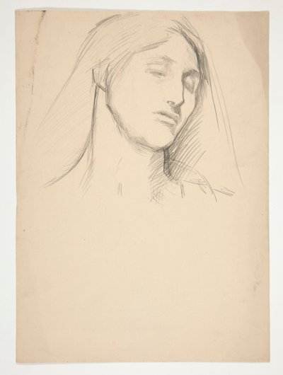 estudio de una mujer de Edwin Austin Abbey