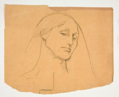 estudio de una mujer de Edwin Austin Abbey