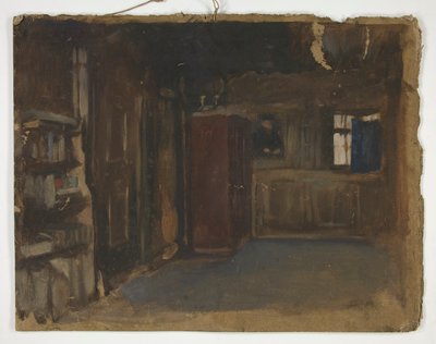 estudio de un interior de Edwin Austin Abbey