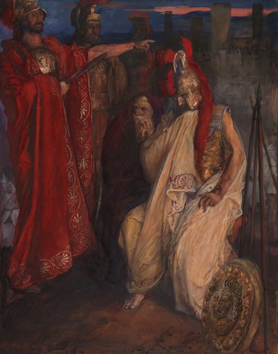 Troilus y Cressida: antes de Agamenón de Edwin Austin Abbey
